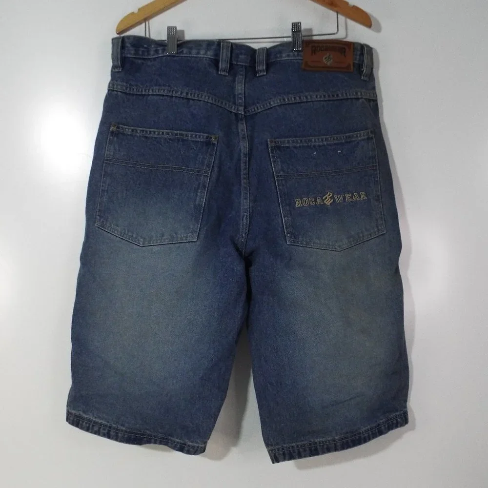 Vintage Roca Wear Men's Baggy fit shorts shorts size 36 - Picture 2 of 8